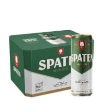 CERVEJA SPATEN LATA 350ML C/ 12 UN                    